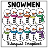 Snowmen Clipart FREEBIE | Muñecos de Nieve