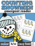 Snowmen Emergent Reader: Snowmen Counting with One-to-One 