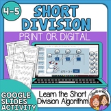 Snowmen Short Division Practice Sheets & Digital Google Slides