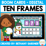Snowmen Ten Frames - Boom Cards - Distance Learning - Digital