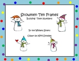 Snowmen Ten Frames Working with Teen Numbers