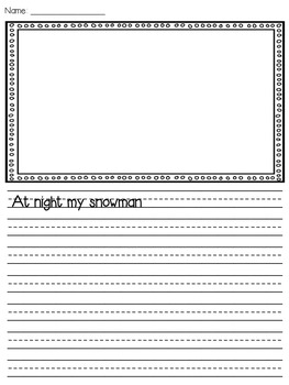 Snowmen at Night by Jordan Dunagan HeyHeyFirstGrade | TPT