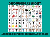 Snowmen at Night : AAC Communication Board Featuring Board