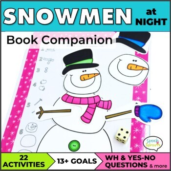 Preview of Snowmen at Night Activities Speech and Language Therapy Winter Book Companion