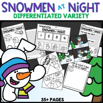 Preview of Snowmen at Night Book Activities