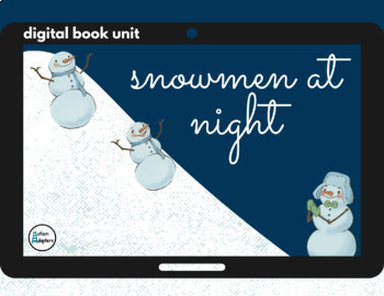 Preview of Snowmen at Night Book Companion (digital & printable versions included)