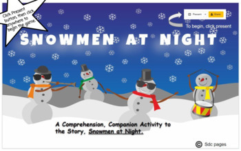 Preview of Snowmen at Night Comprehension Activity for Google Docs and SeeSaw