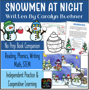 Preview of Snowmen at Night No-Prep Book Companion