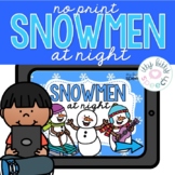 Snowmen at Night | No Print Book Buddy Speech & Language Therapy