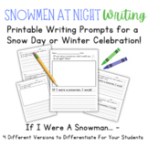Snowmen at Night Writing - Winter Writing - Snow Day - Snowman