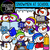 Snowmen at School {Creative Clips Digital Clipart}