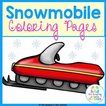 Preview of Snowmobile Coloring Pages DOLLAR DEAL!