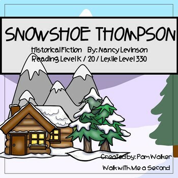 Preview of Snowshoe Thompson Book Companion for Guided Reading