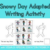 Snowy Day Adapted Writing Center Activity for Special Educ