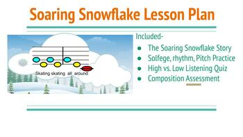 Preview of Snowy Day Music Lesson Grades K-4