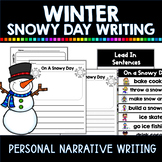 Snowy Day Winter Writing Activity for First Grade