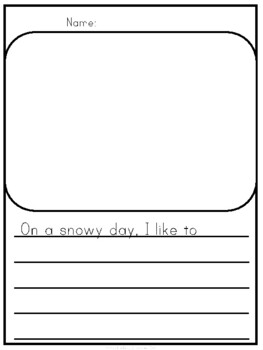 Snowy Day / Winter Writing Task by Miss Laidlaw's Classroom | TPT