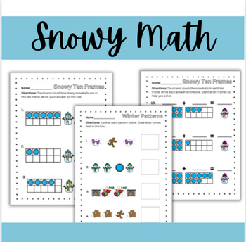 Preview of Snowy Math