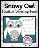 Snowy Owl Craft, Writing Prompt for Arctic Animal Research