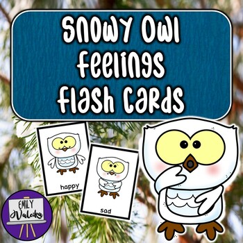 snowy flash card