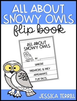 Snowy Owl Flipbook by Jessica Terrill | TPT