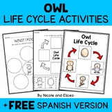 Barn Owl Life Cycle Activities + FREE Spanish