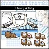 Snowy Owl Rhyming Words Activity for Polar Animals