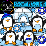 Snowy Penguins {Creative Clips Digital Clipart}