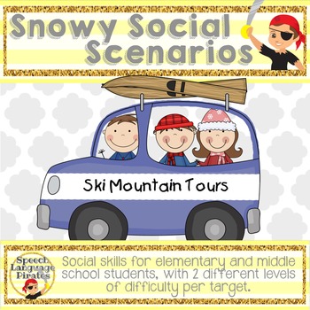 Preview of Snowy Social Scenarios - Leveled