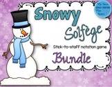 Snowy Solfege: Stick-to-Staff Notation Activities {6-Game Bundle}