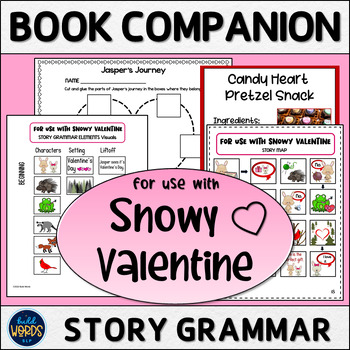 Preview of Valentines Day Book Companion for Use with Snowy Valentine Speech Therapy