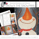 Snowy the Snowman Art Lesson - Directed Painting Art Lesso