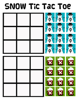 Preview of Snowy tic tac toe