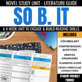 So B. It Novel Study Comprehension Questions & Activities 