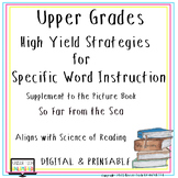 So Far From the Sea - Focus Words Supplemental Resource