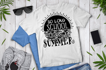 Download So Long School Welcome Summer Svg Cute School Shirt School Clipart Summer