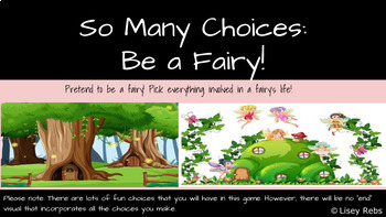 Preview of So Many Choices: Be a Fairy!