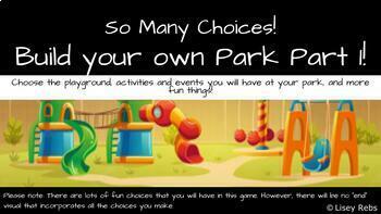 Preview of So Many Choices! Build your own Park! Part 1