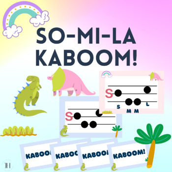 Preview of So-Mi-La KABOOM! A Solfege Game for Elementary Music Centers and Stations