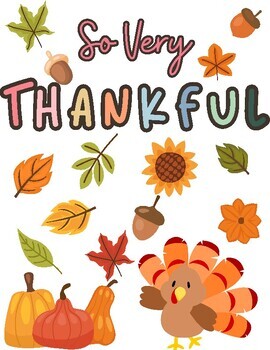 Preview of So Very Thankful - Bulletin Board Design