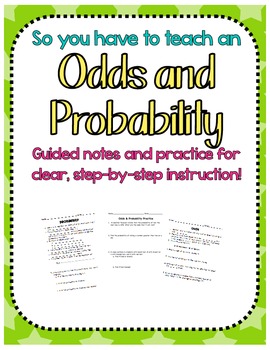 Preview of Odds and Probability Notes