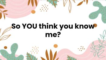So you think you know me? End of Year Activity by Megan Kinsey | TpT