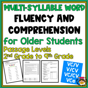 Preview of SoR Multi-Syllable Word Units VC/CV, VC/V, V/CV, & VCe for Older Students
