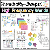 SoR High Frequency Sight Words: Unit 1 VC and CVC Words