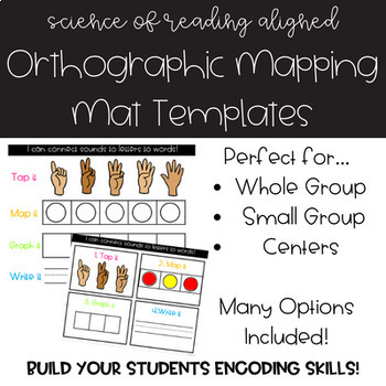 Preview of SoR Orthographic Mapping Mat Template | Tap it, Map it, Graph it | Word Mapping