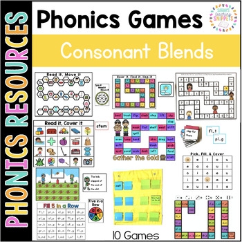 Preview of SoR Phonics Games: Consonant Blends