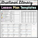 SoR Structured Literacy Lesson Plan Templates