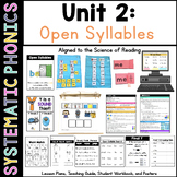 SoR Systematic Phonics 2: Open Syllables MINI unit