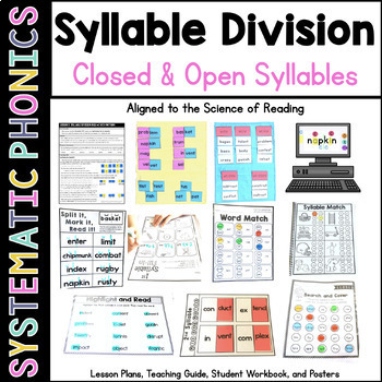 Preview of SoR Systematic Phonics: Syllable Division 1 (Open and Closed)