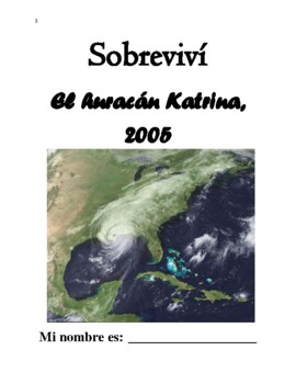 Preview of Sobreviví El huracán Katrina, 2005: Paquete de gramática y comprensión